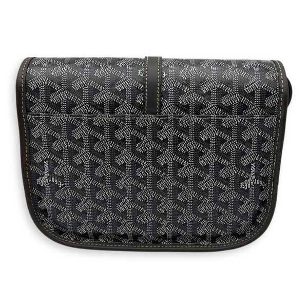 Belvedere Crossbody Bag Grey in Coated Canvas, Silver hardware - Image 3