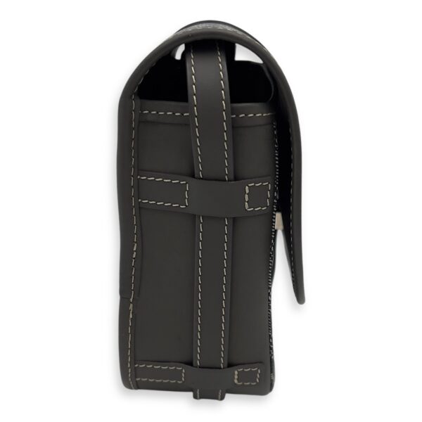 Belvedere Crossbody Bag Grey in Coated Canvas, Silver hardware - Image 4