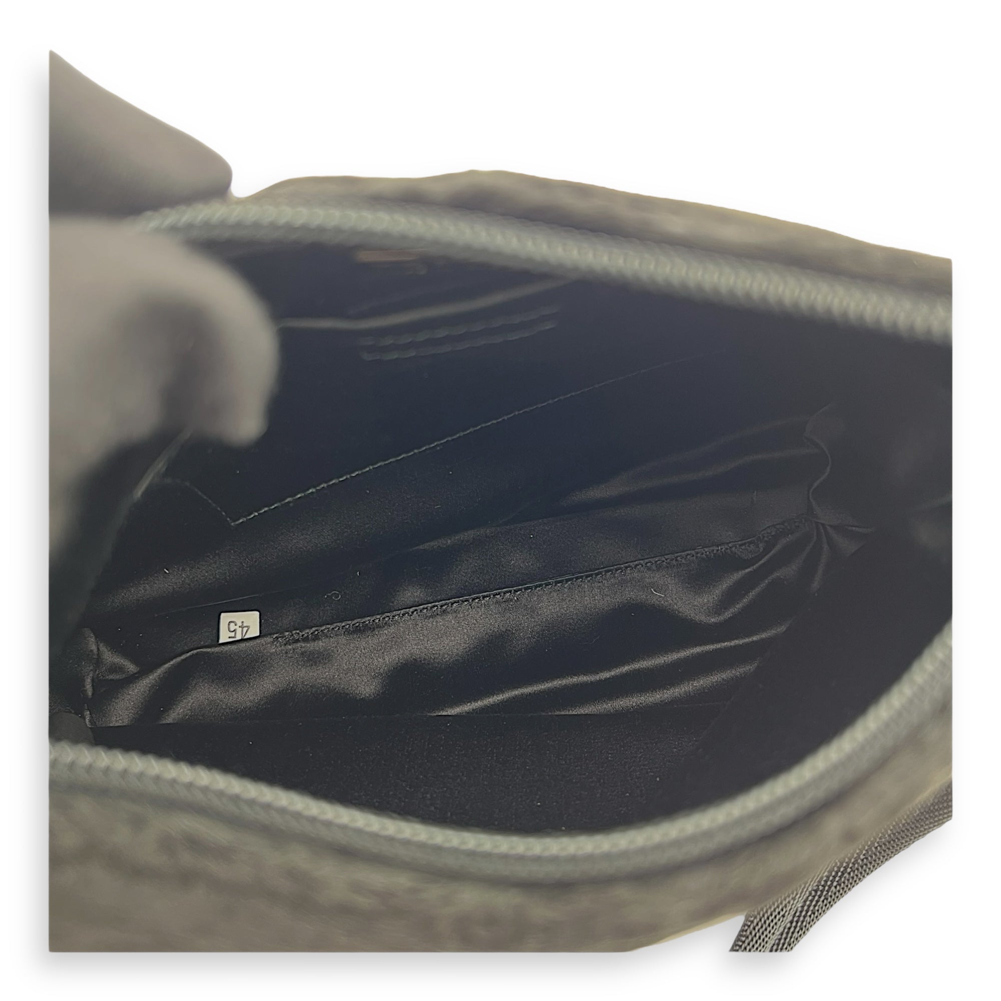 Persian Lamb Black Shoulder Bag in, Silver hardware - Image 7