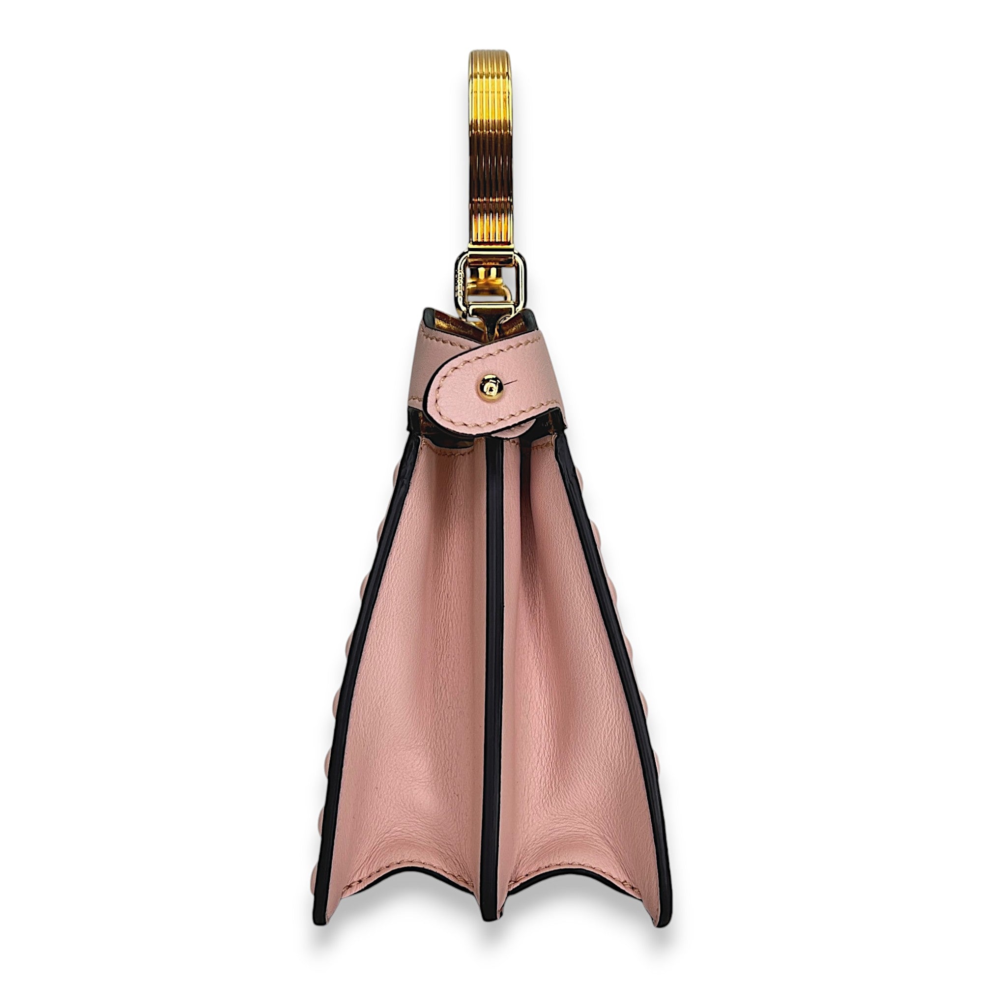 ISeeU Pink Top Handle Bag in Calfskin, Gold hardware - Image 5