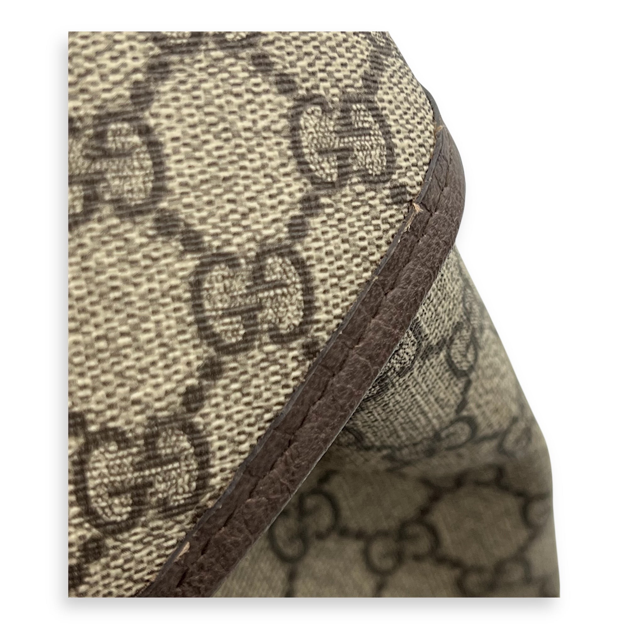 Ophidia Backpack Brown in Monogram Coated Canvas, Gold hardware - Image 7