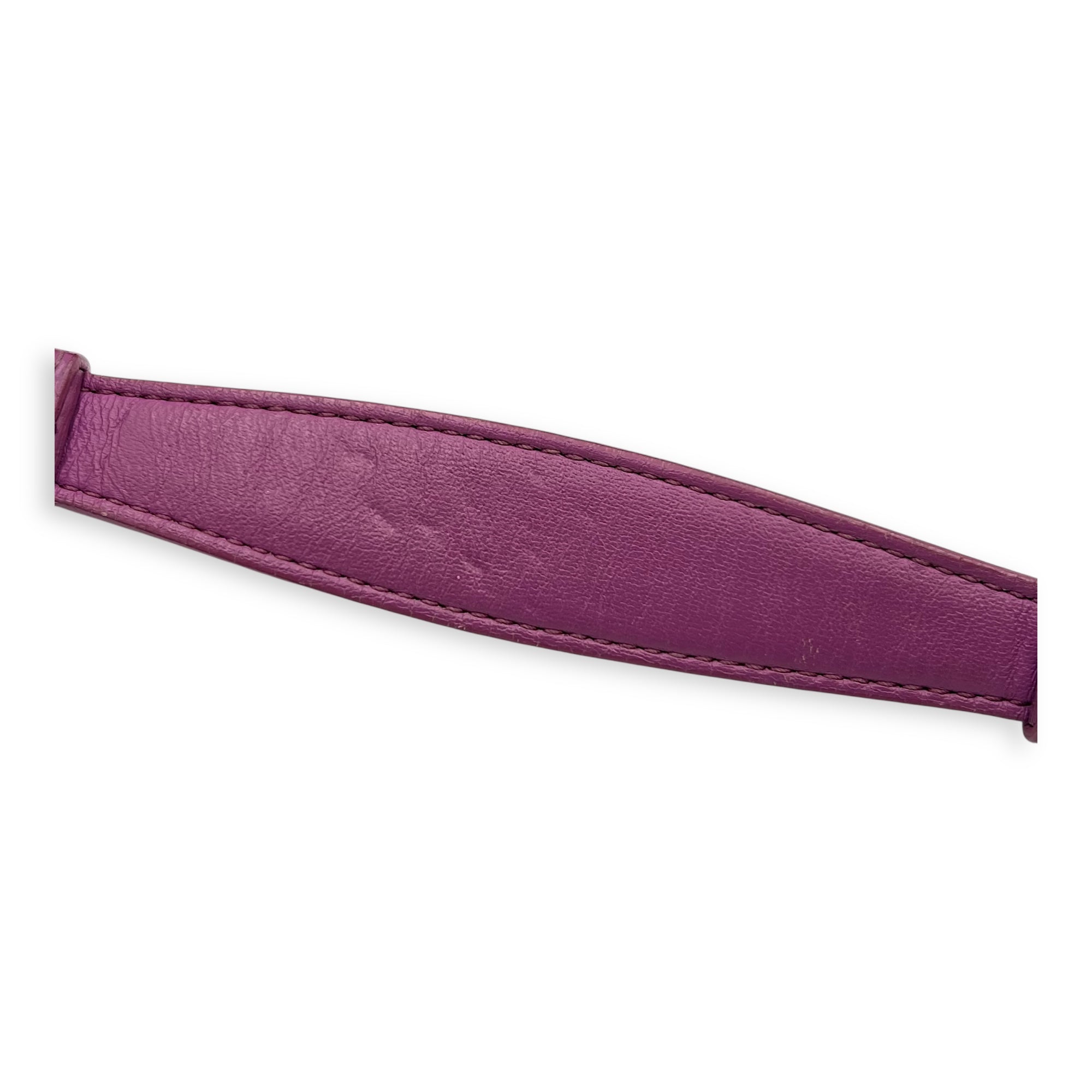 Intrecciato Shoulder Bag Purple in Lambskin, Ruthenium hardware - Image 11