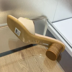 Forever Dior Slides Women Calfskin Khaki EasyMatch 3291