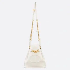 Medium C'est Dior Bag In CD-Embossed Calfskin White ModernLook 6333